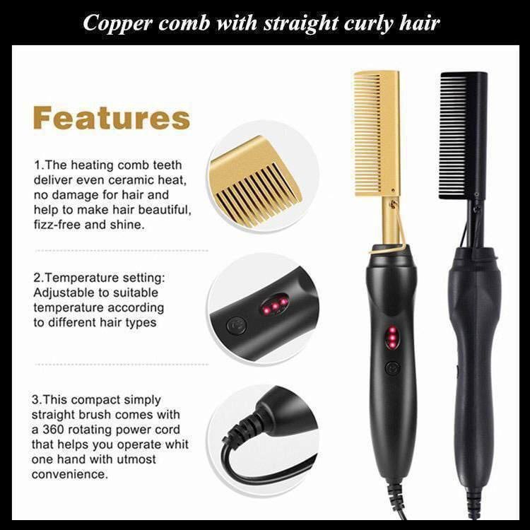Electric hot comb