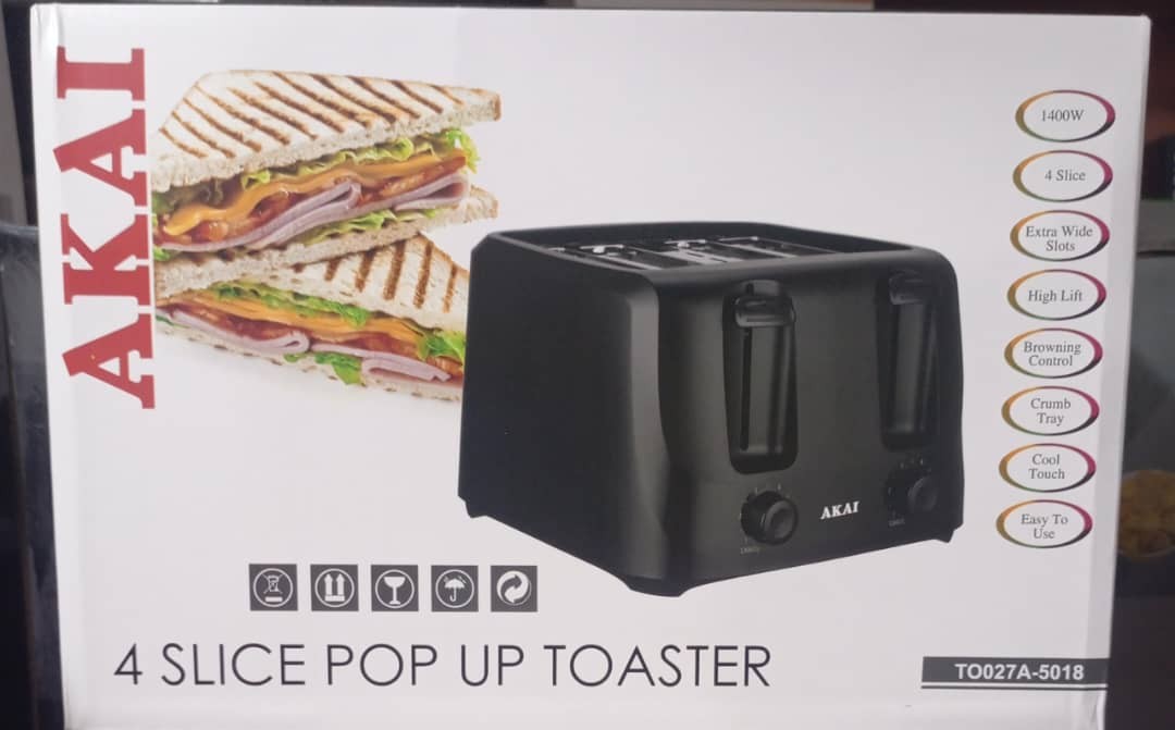 Akai 4 slice toaster