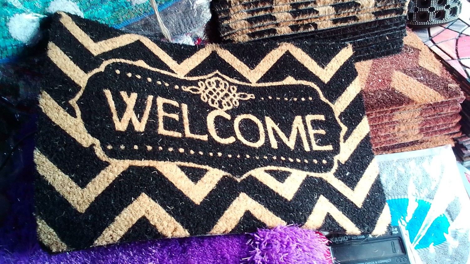 Coconut fiber foot mat